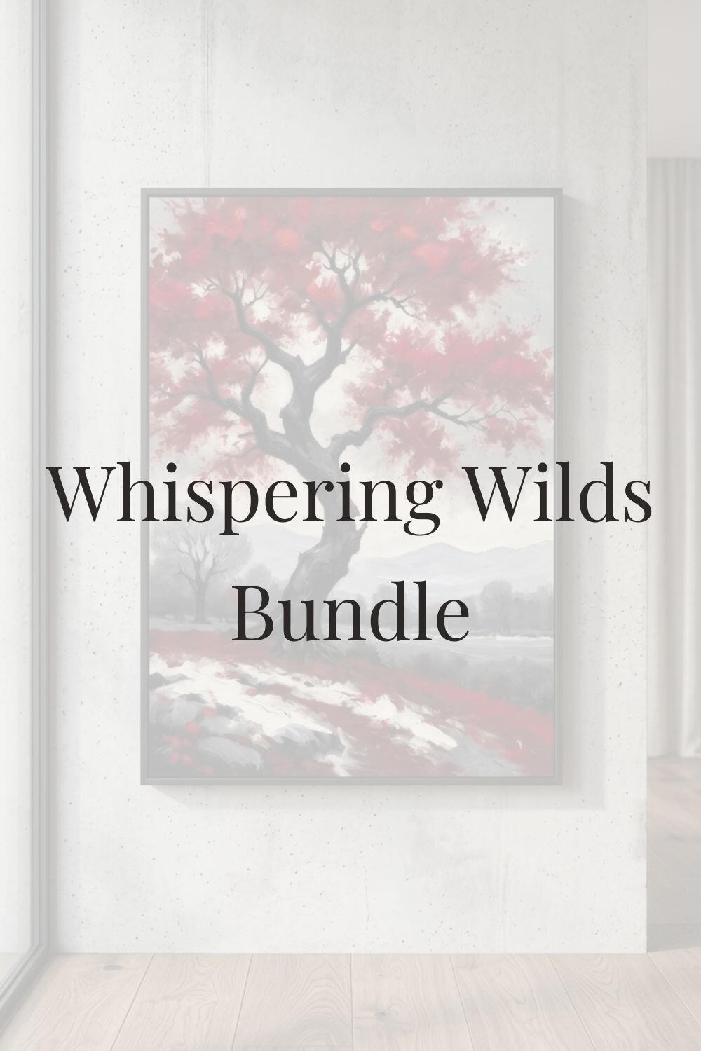 Whispering Wilds Art Bundle - Moody Oil Painting Mockups for Etsy and Shopify Sellers